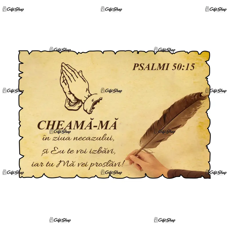 Psalmul 50:15, magnet frigider mgs041